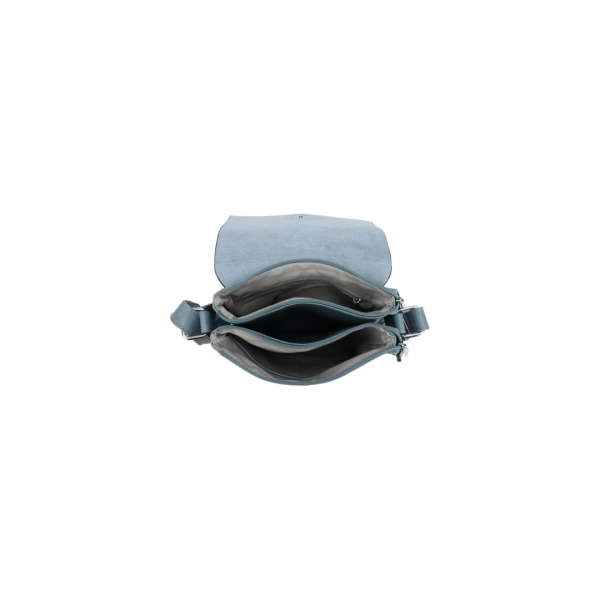 Classic Leather Crossbody Bag with Buckle Flap - Image 2