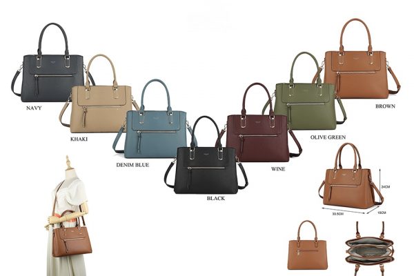 Elegant Structured Handbag with Dual Handles – Multiple Colours - Image 12