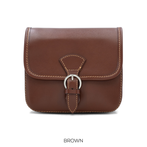 Leather Small Buckle Crossbody - Image 5