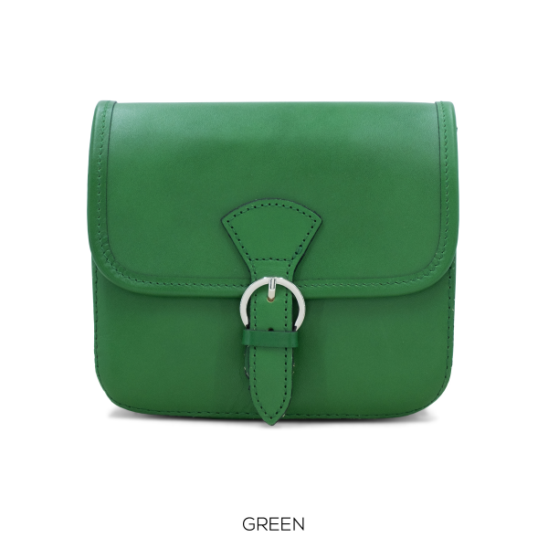 Leather Small Buckle Crossbody - Image 10