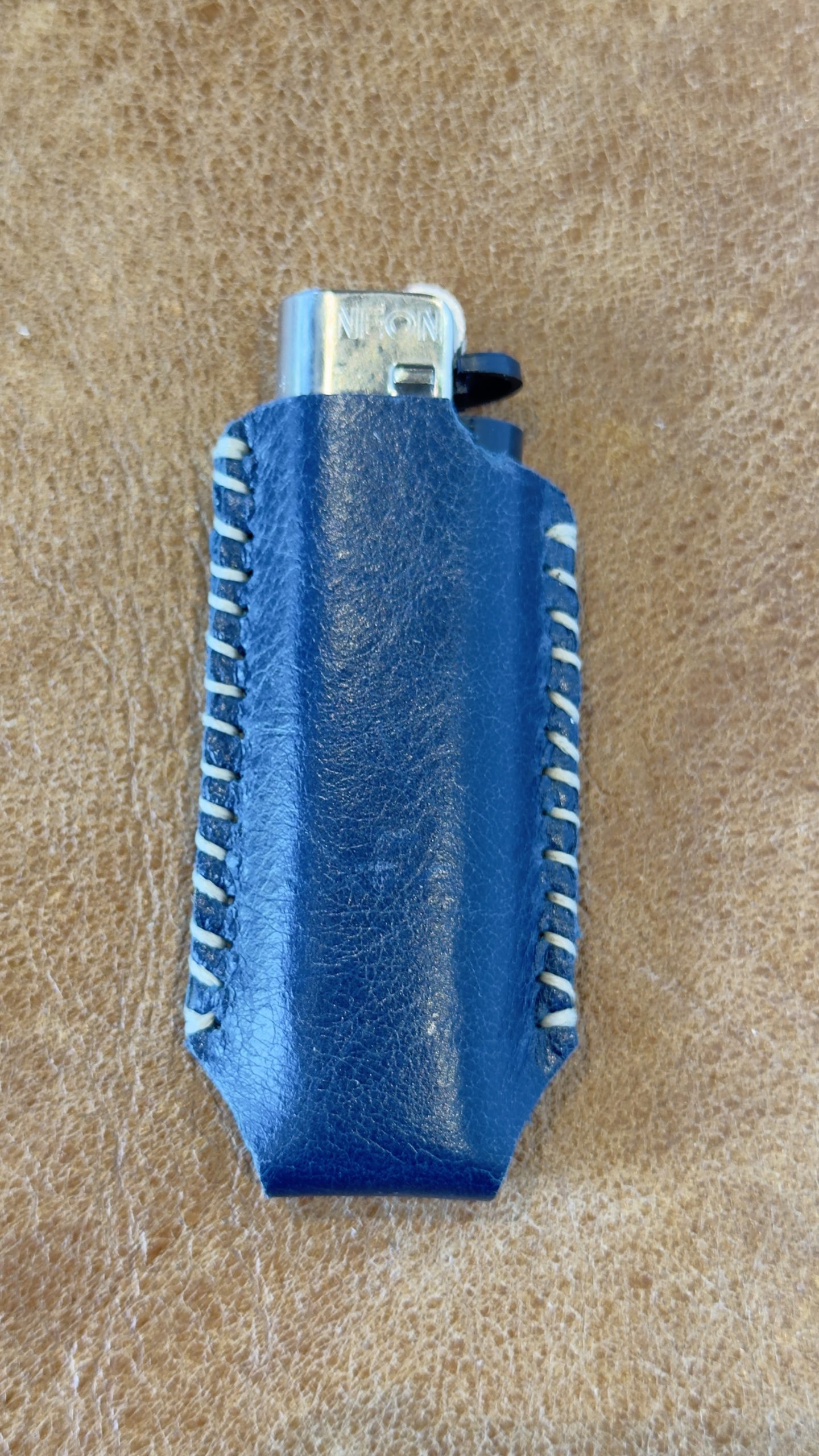 Genuine Leather Lighter Holder – Hand Stitched - Image 3