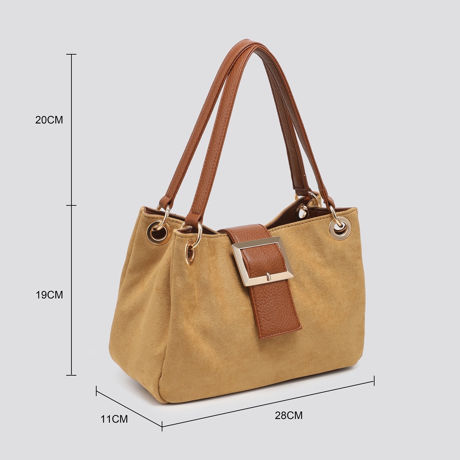Classic Buckle Shoulder Handbag - Image 9